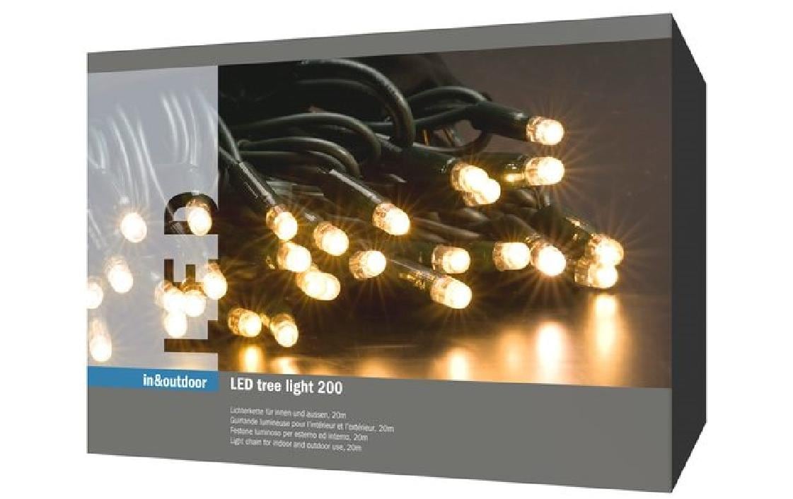 LED-Lichterkette Tree Light 20 m, Warmweiss<br>In- und Outdoor LED-Dekoration