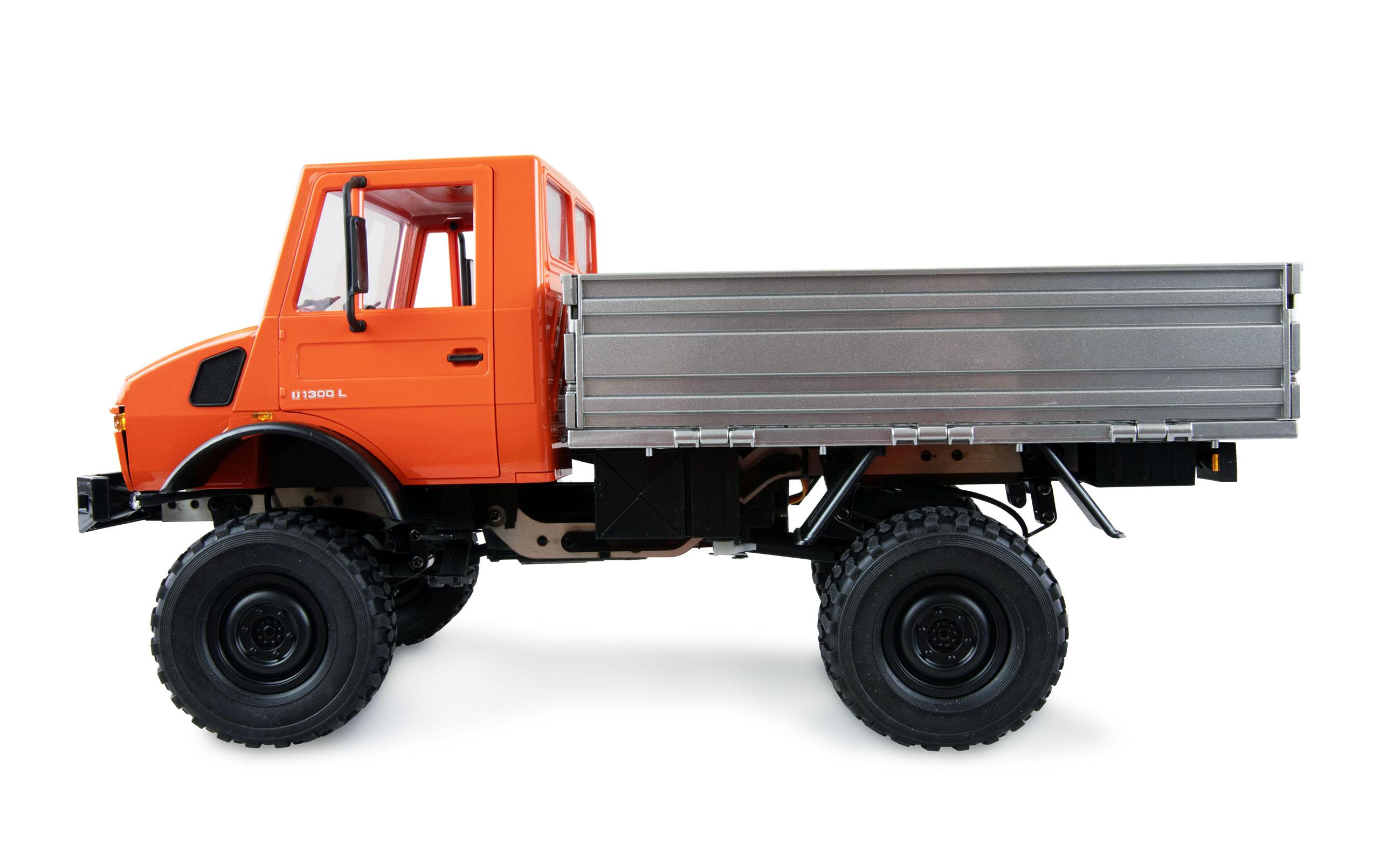 Mercedes-Benz Unimog Advanced 4WD Orange, RTR, 1:12<br>Originalgetreues Unimog RC-Modell mit 2-Gang Getriebe und Differentialsperren