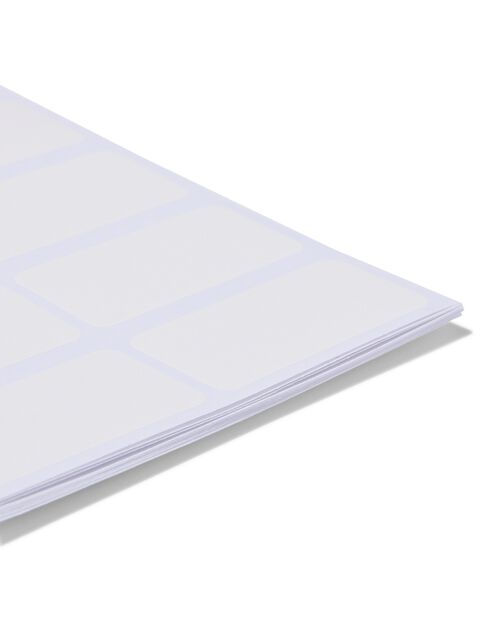 120 étiquettes blanches