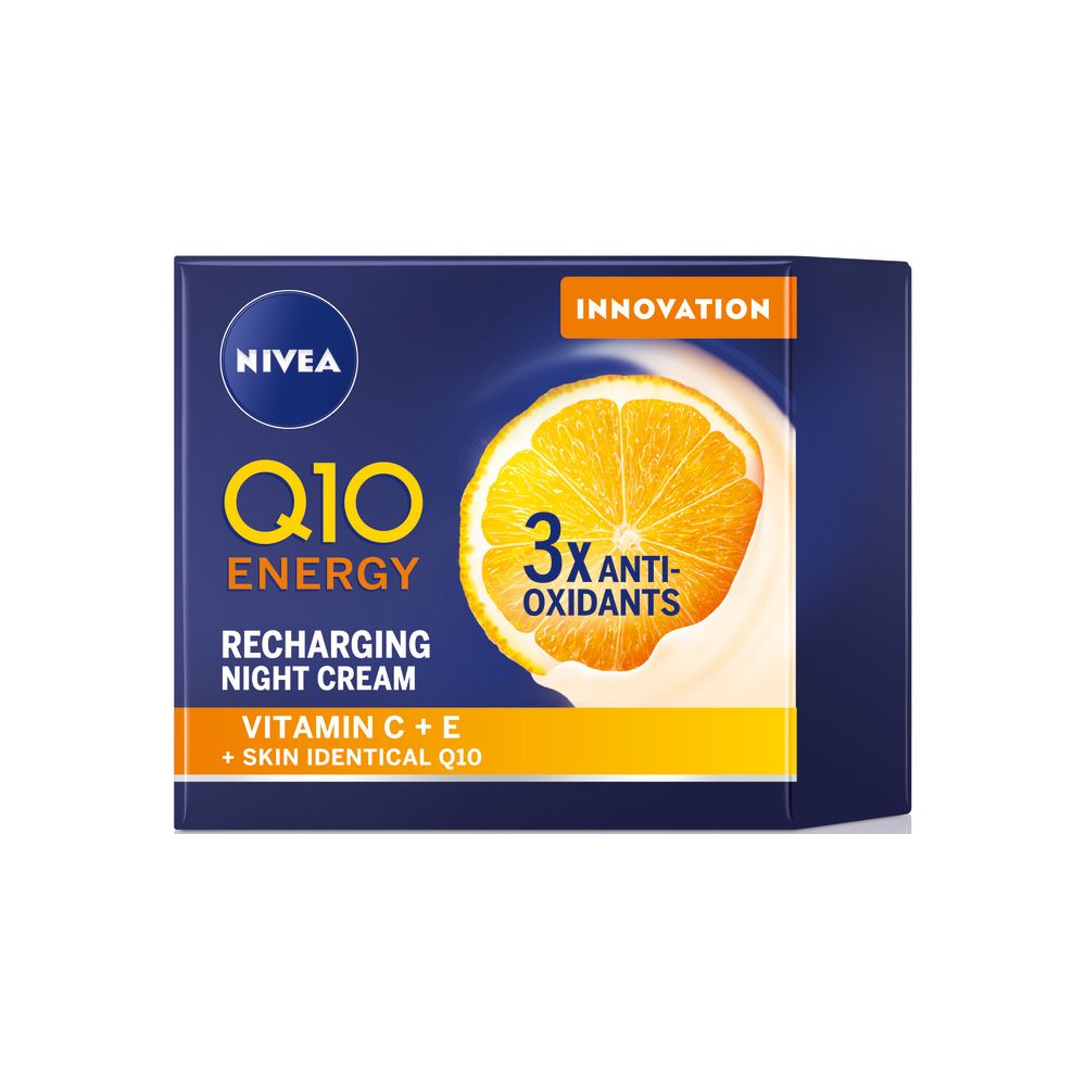 Nivea Q10 Energy Recharging Night Cream - 50 ml.