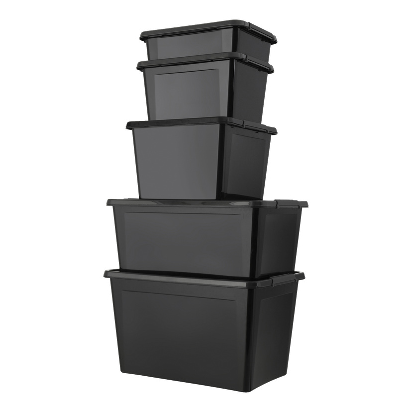 Oppbevaringsboks med lokk 32 l 39x39x26 cm