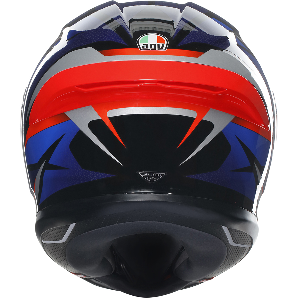 AGV - Casque K6 S Slashcut Gris / Bleu / Rouge / Noir
