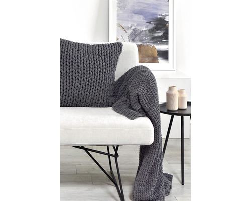 Decoratief kussen Marlin 50x50 cm donkergrijs