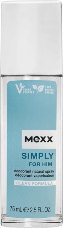 Mexx Simply For Him Natural Deodorant Spray 75 ML