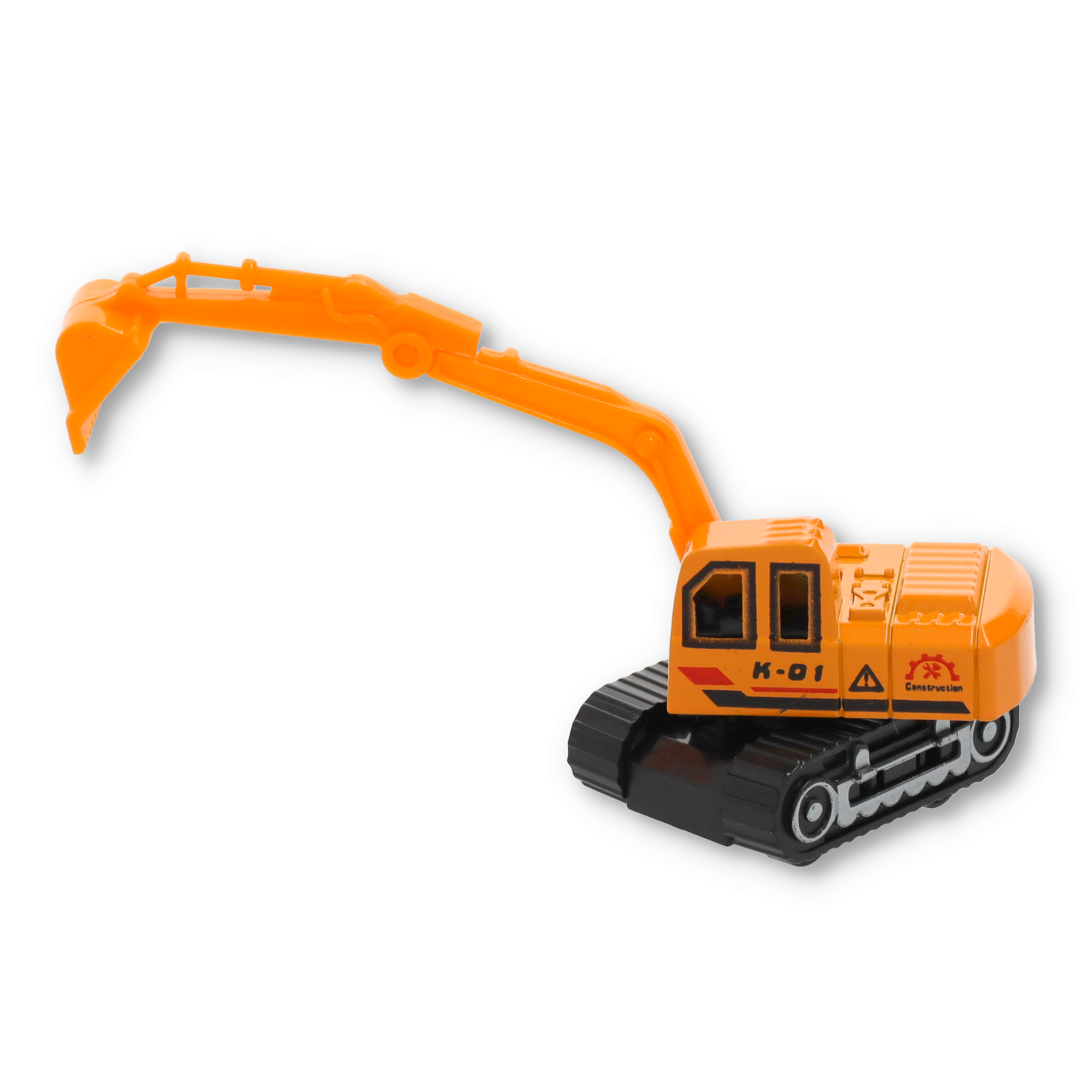 (6er Set) 1:64 Spielzeug Truck Kinder Baustellen Fahrzeug - Orange