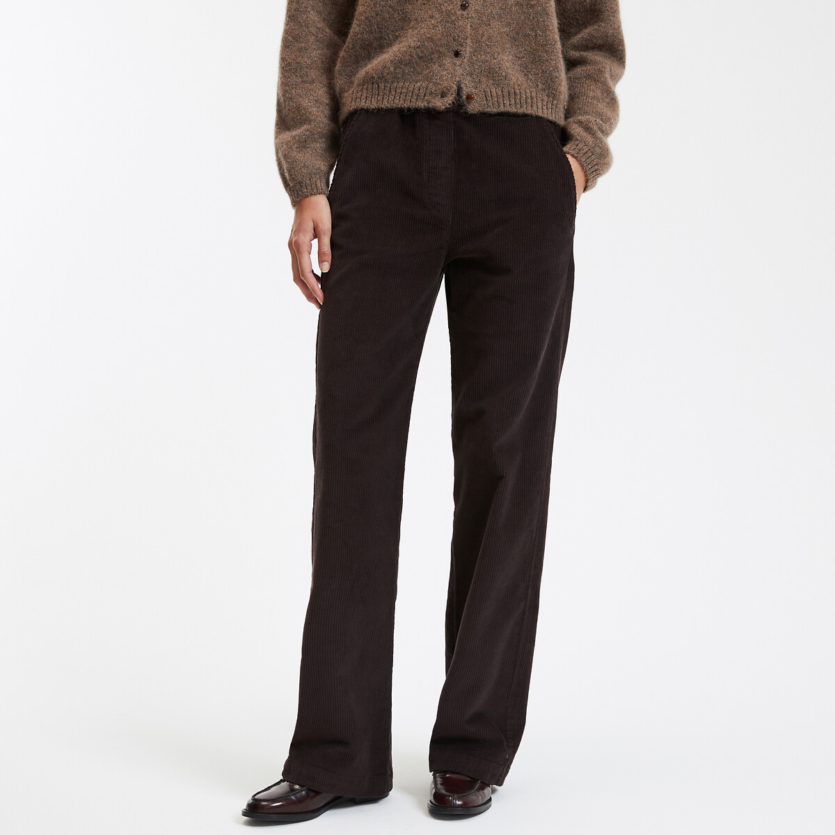 DES PETITS HAUTS<br>Calças de veludo SIANOU