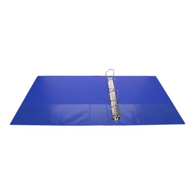 Exacompta Kreacover - Classeur à anneaux personnalisable - Dos 70 mm - A4 Maxi - bleu - 3 pochettes extérieures