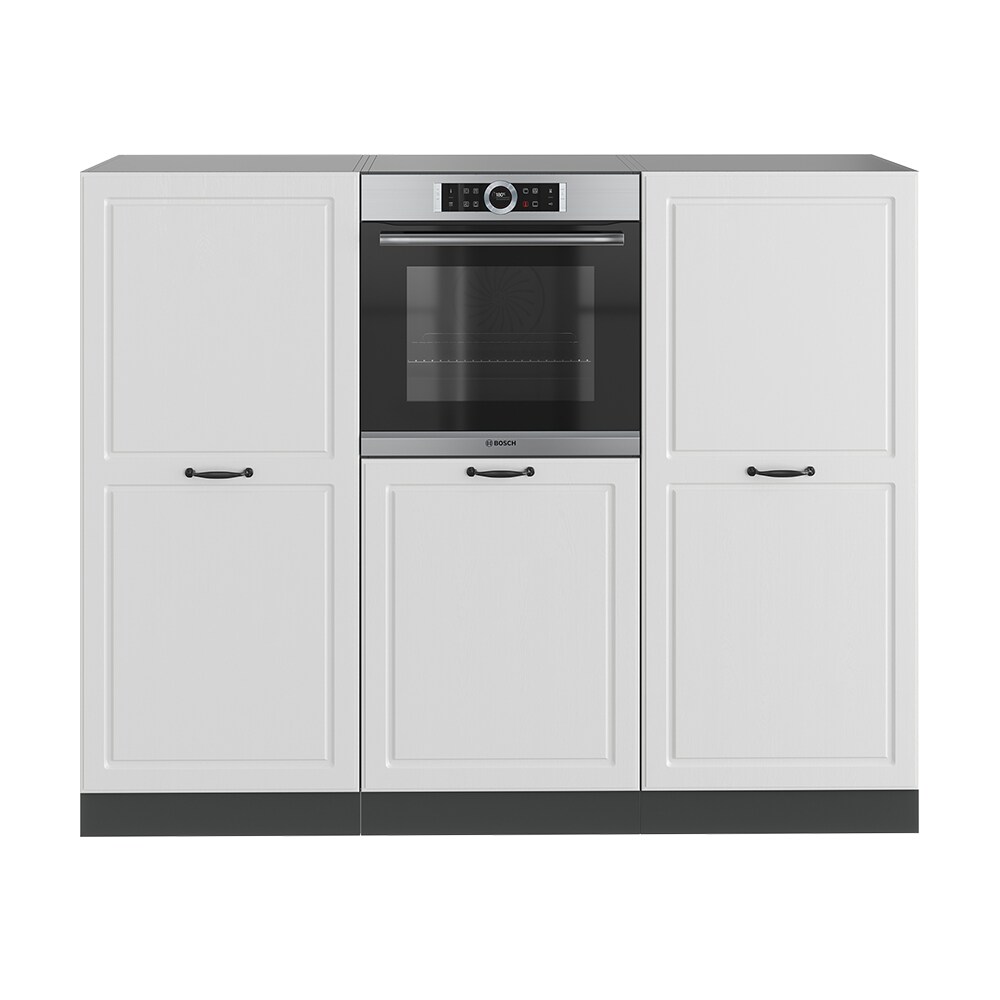 Vicco Küchenzeile Küchenblock Einbauküche R-Line Landhaus Anthrazit Weiß Backofen