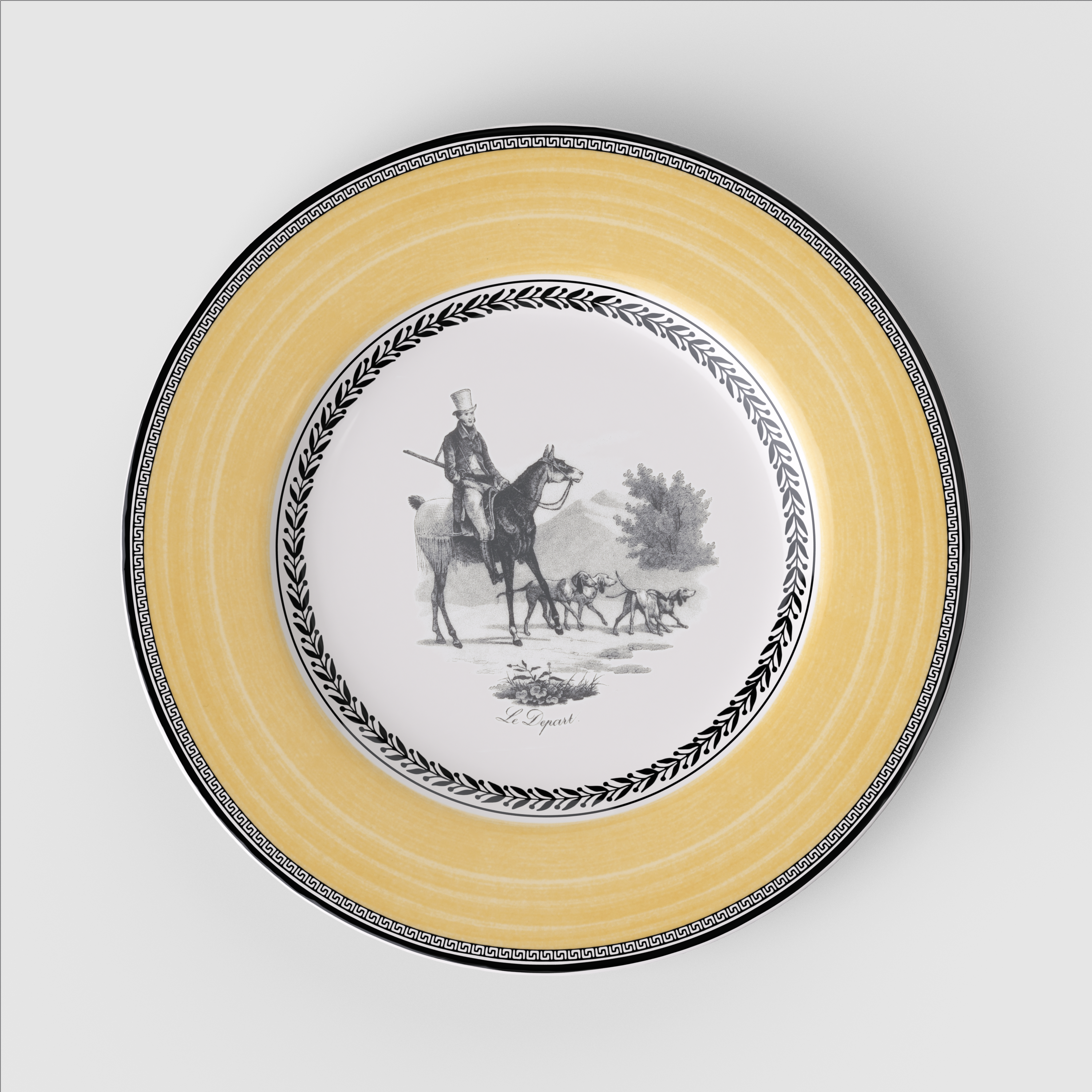Audun Dinner plate Multi-colored, 10.7'', Premium Porcelain