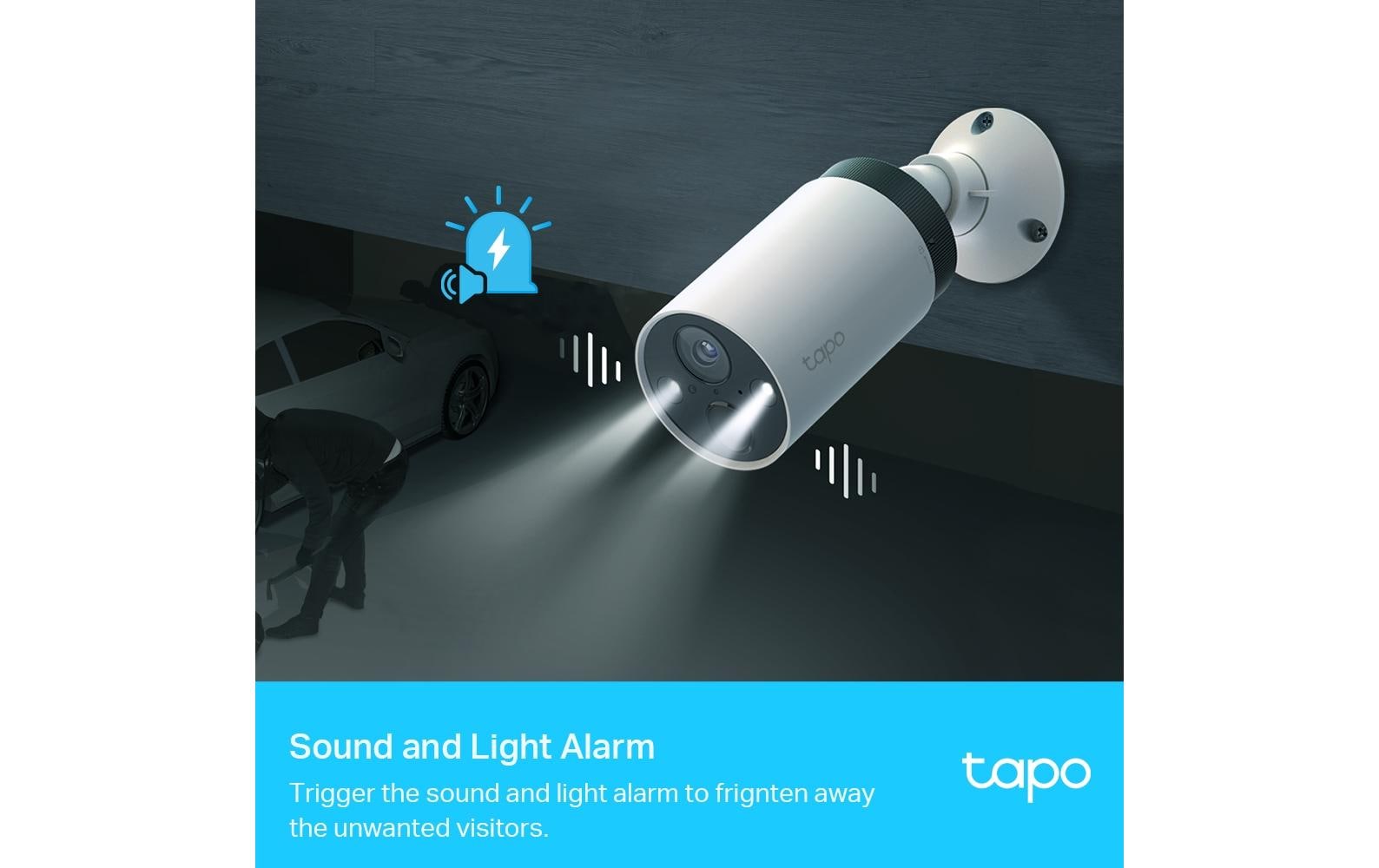 Überwachungsset Tapo C420S1Überall installieren mit langer Batterielebensdauer Smart Wire Free Security Camera System