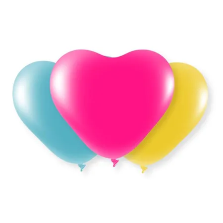 Melloc 8 Herzen Ballons Bunt