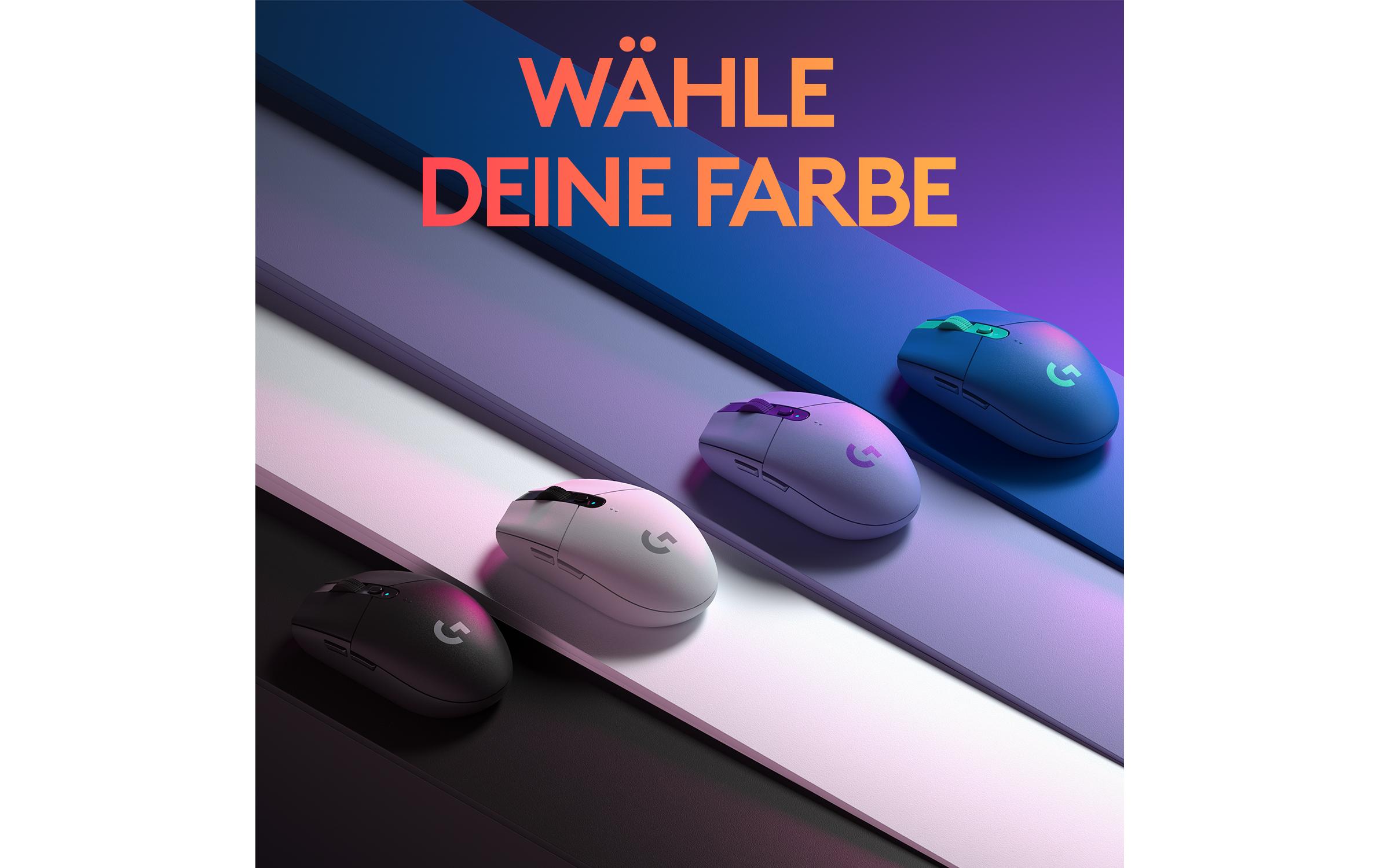 Gaming-Maus G305 LightspeedReaktionsschnelle, ausdauernde Wireless-Gamingmaus