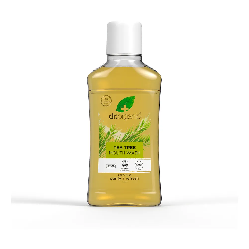 Dr. Organic Tea Tree Mouthwash - 500 ml