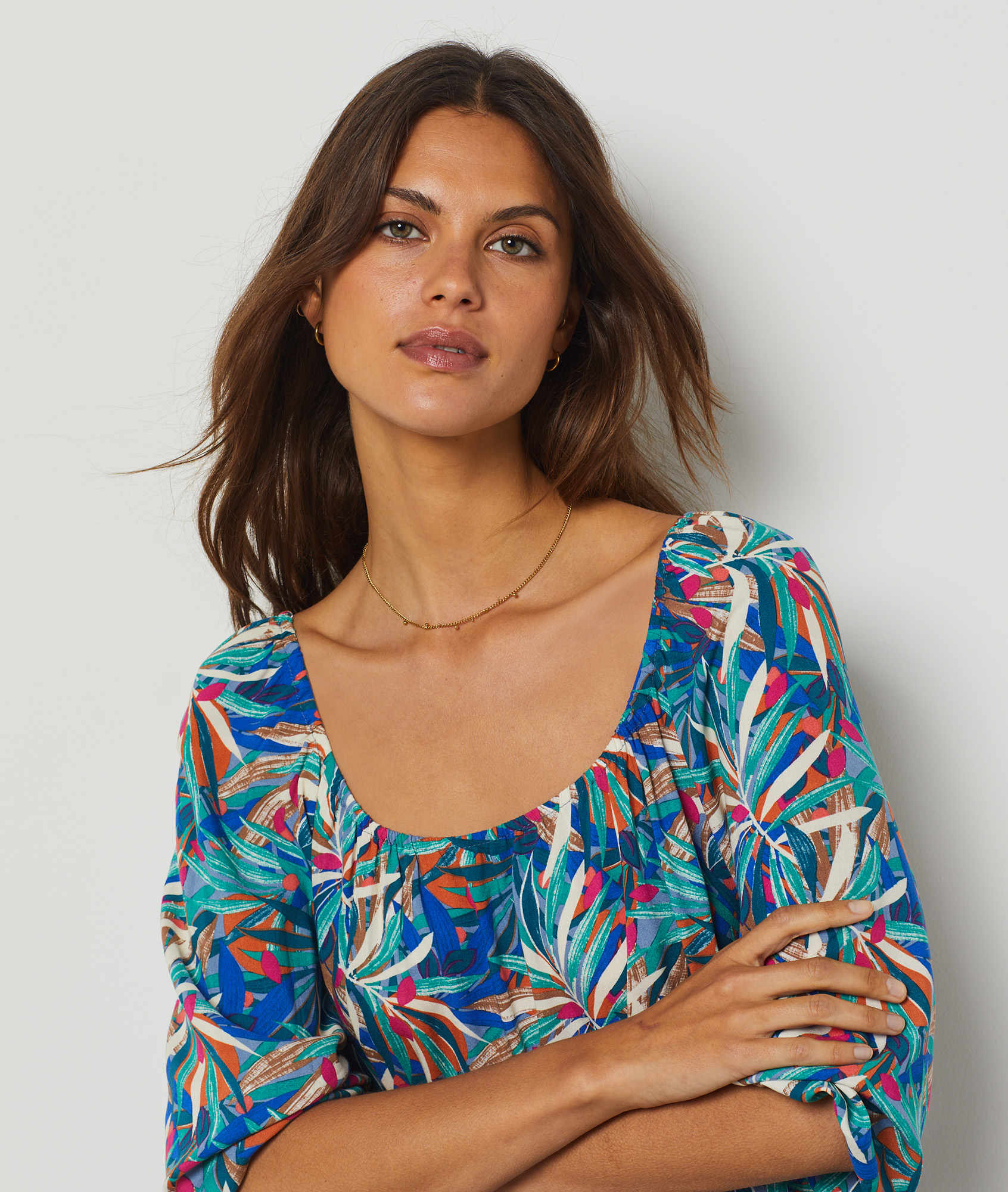 Robe fluide imprimée
