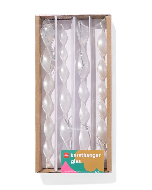 kersthangers glas - 4 stuks
