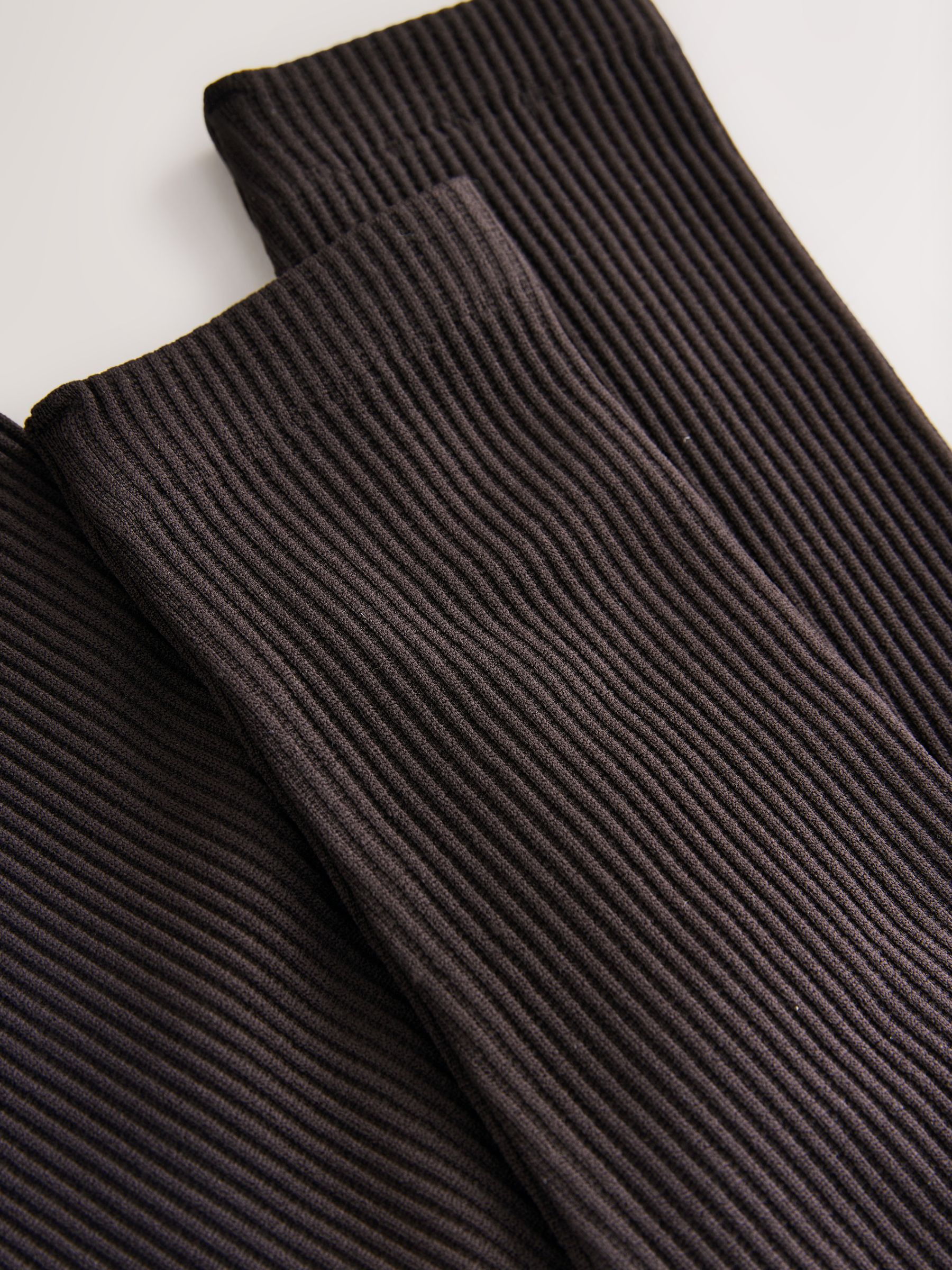 Chocoladebruin - Brushed Ribbed Leggings