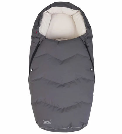 Voksi Fußsack - Urban - 88/115 cm - Grau/Creme