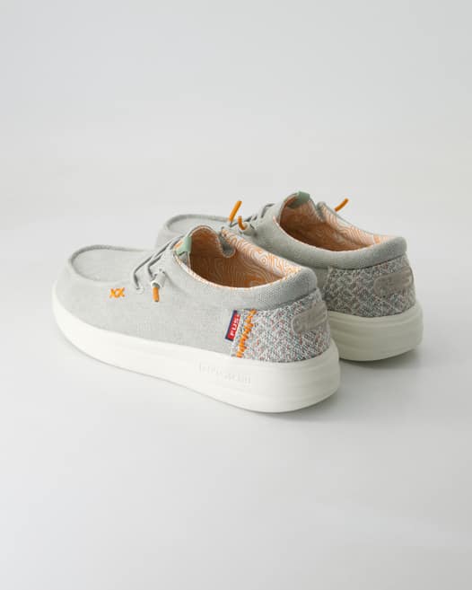 Fusion Lily washed Slipper in Grau