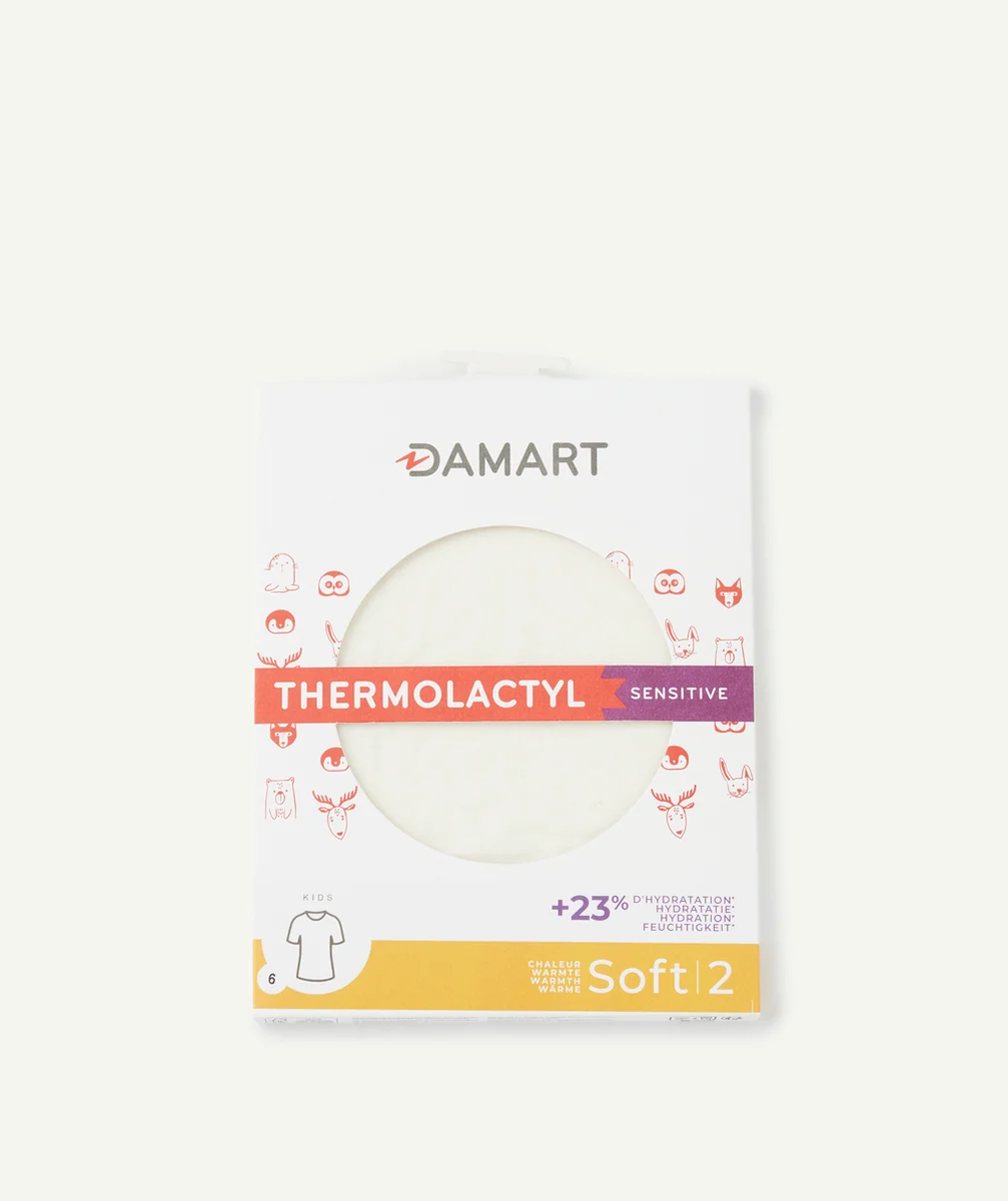 DAMARTT-SHIRT MANCHES COURTES MICROFIBRE THERMOLACTYL SENSITIVE ÉCRU