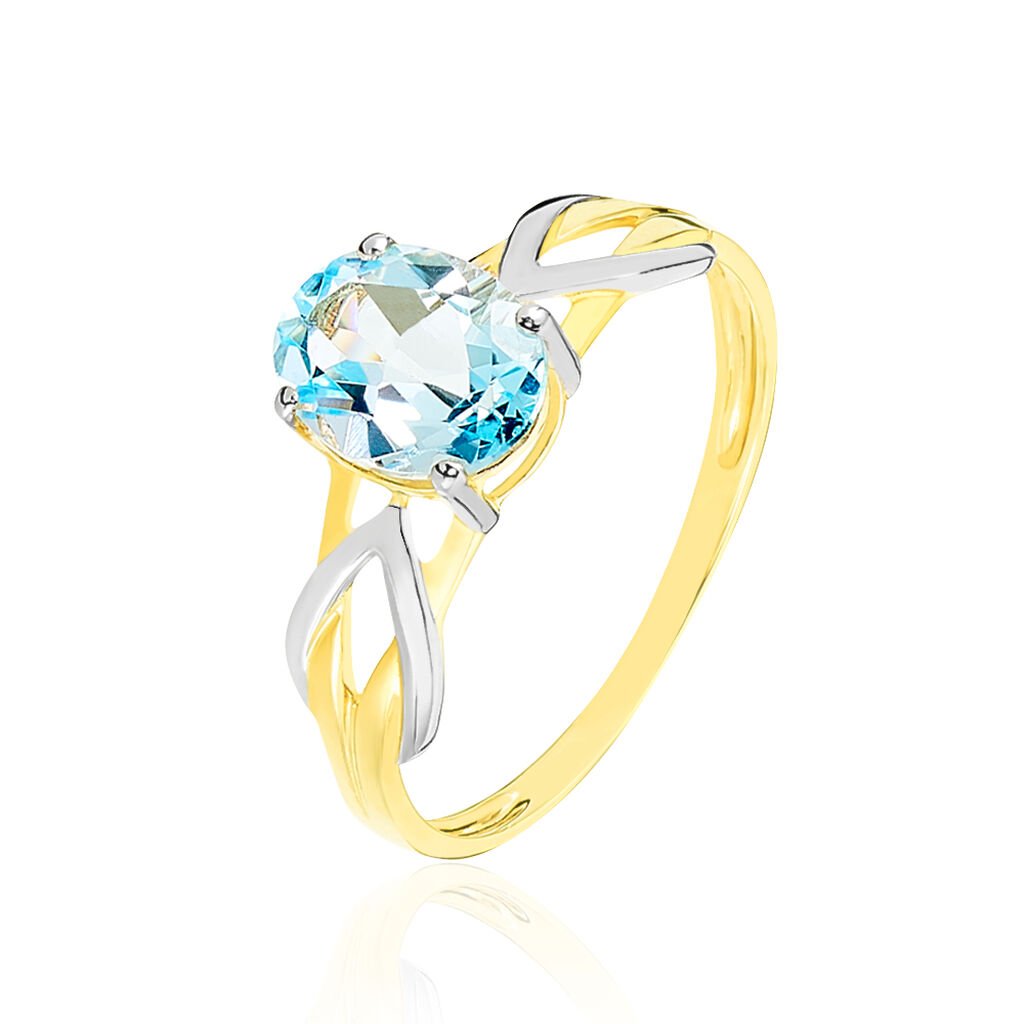 Bague Bonnie Or Bicolore Topaze