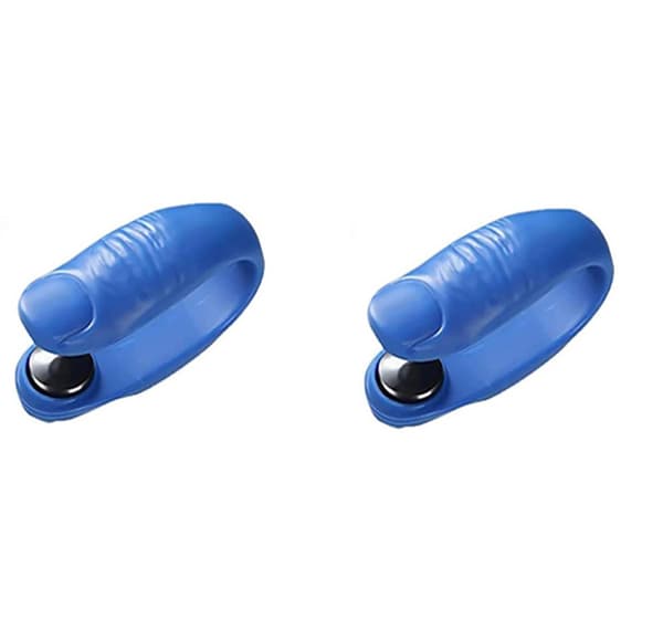 INF Akupressurpunktklips med magnet, 2-pakning Blå
