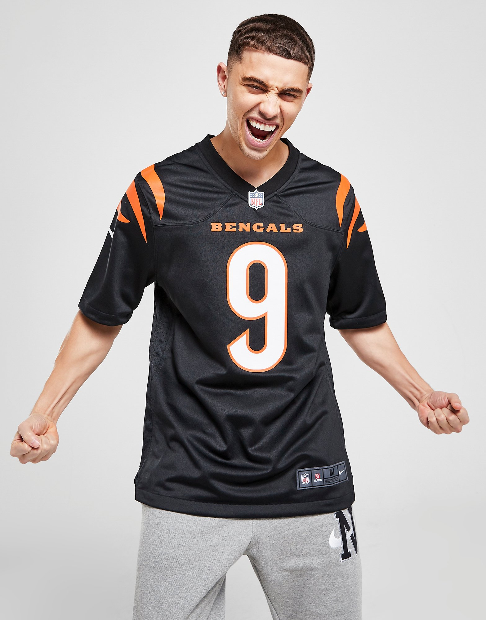 Nike Maillot NFL Cincinnati Bengals Burrow #9 Homme