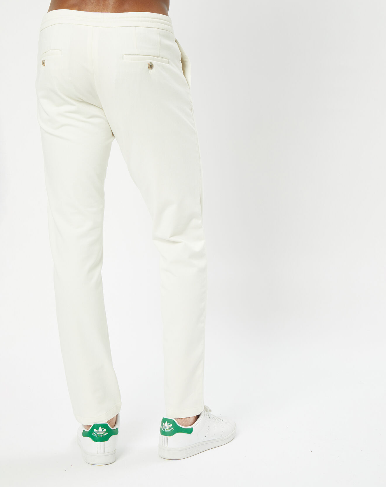 Hackett London Pantalon Chino Jersey Sport écru