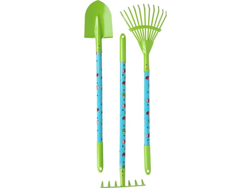 small foot Grosses Gartenset mit Schubkarre Gartenspielgeräte für kleine Nachwuchsgärtner