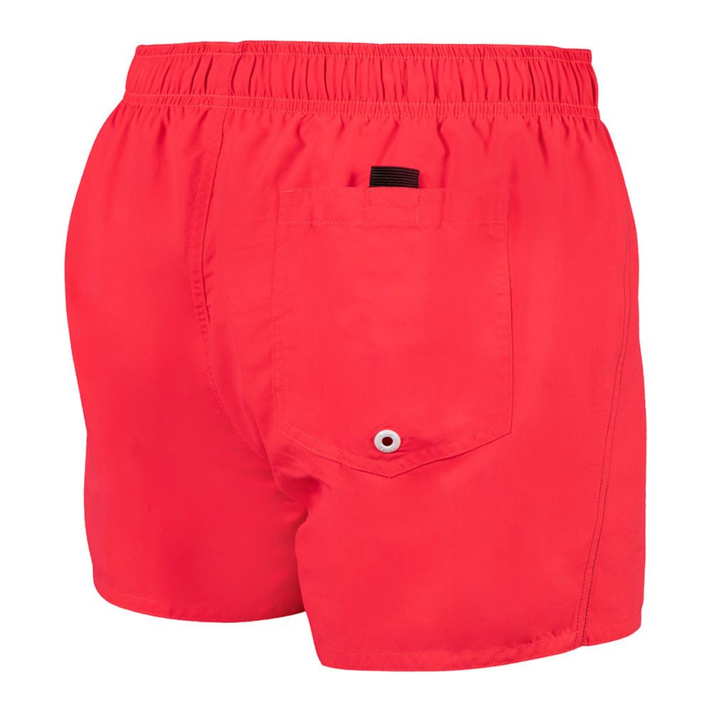 Arena FUNDAMENTALS - Short de bain Homme fluo red/dark olive