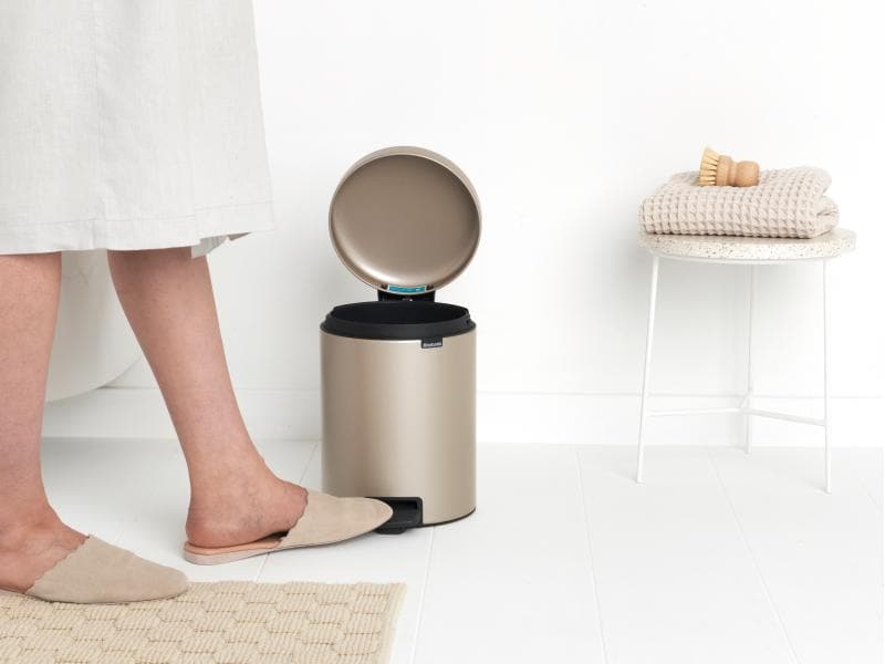 Brabantia Kosmetikeimer NewIcon 5 l, Champagner Eimer
