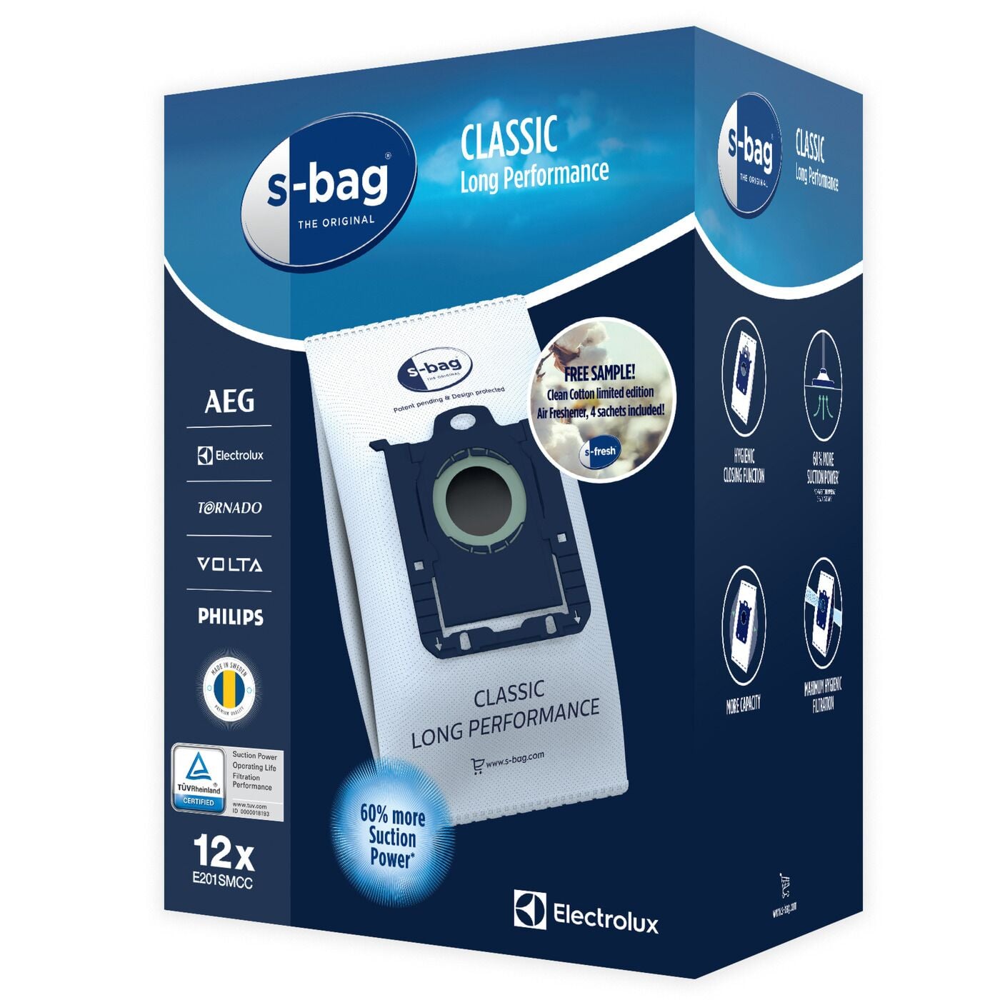 ElectroluxStaubbeutel «s-bag» Megapack 12 Stück