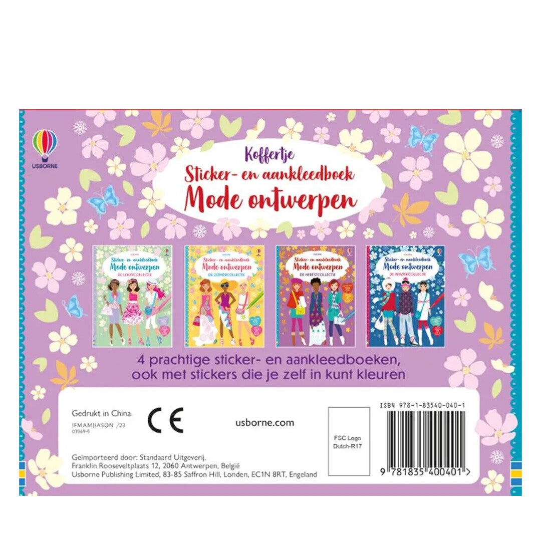 Uitgeverij usborne koffertje mode ontwerpen
