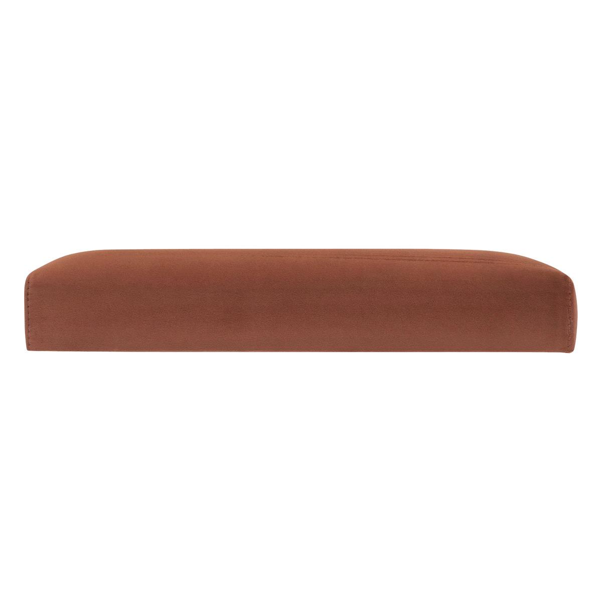 POUF PLIANT TESS VELOURS AMBRE