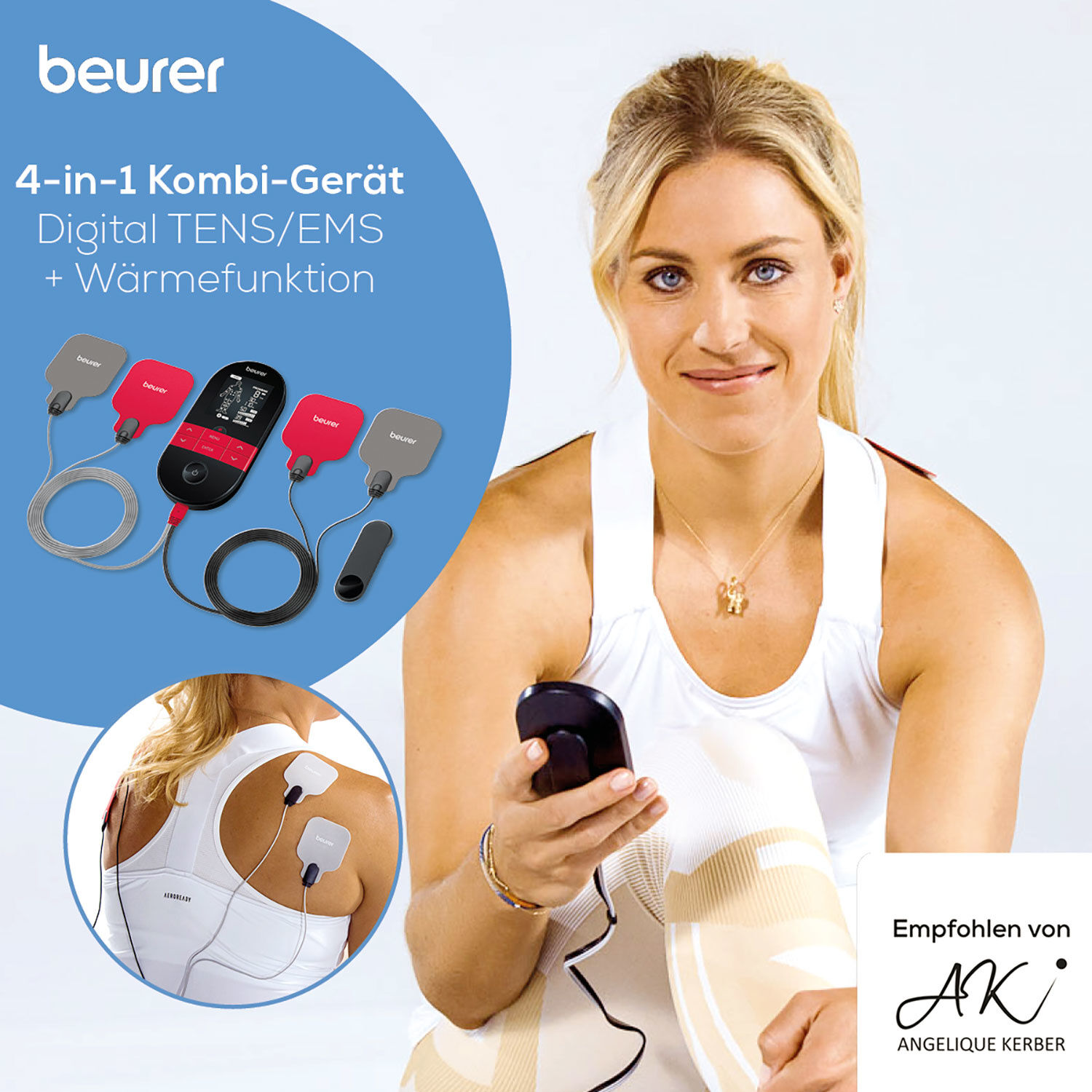 Beurer Digital-TENS/EMS mit Wärmefunktion