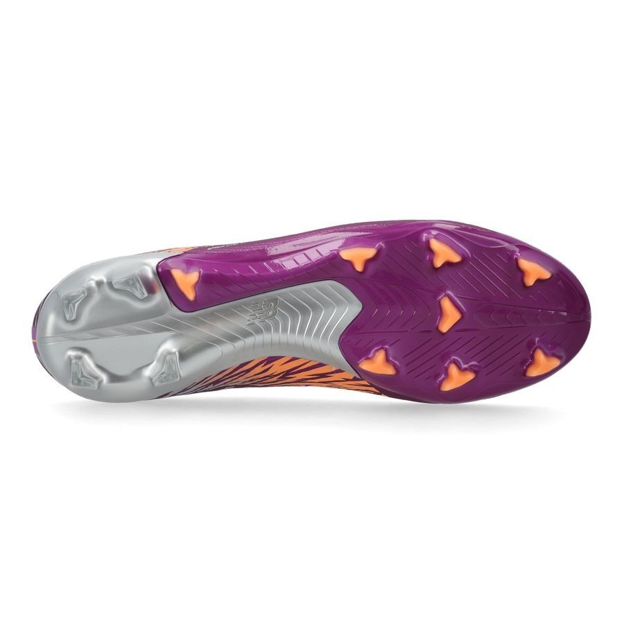 New Balance Furon V8 Elite FG Energy Rush - Violet/Argenté/Orange
