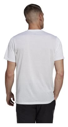 Maillot manches courtes adidas running Own The Run Blanc Homme