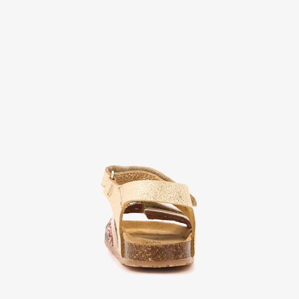 Groot leren meisjes bio sandalen met glitters