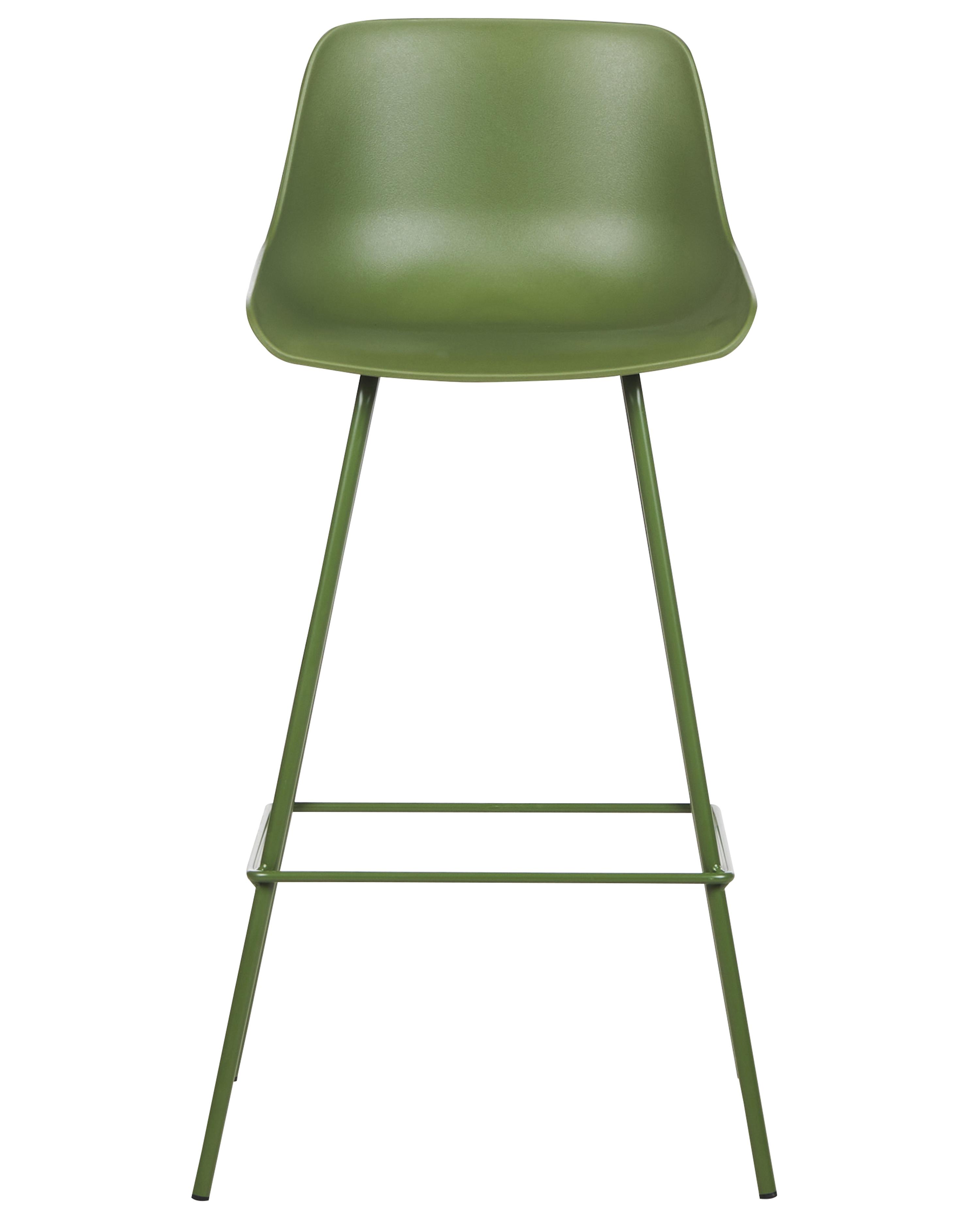Set van 2 barstoelen EMMET Groen