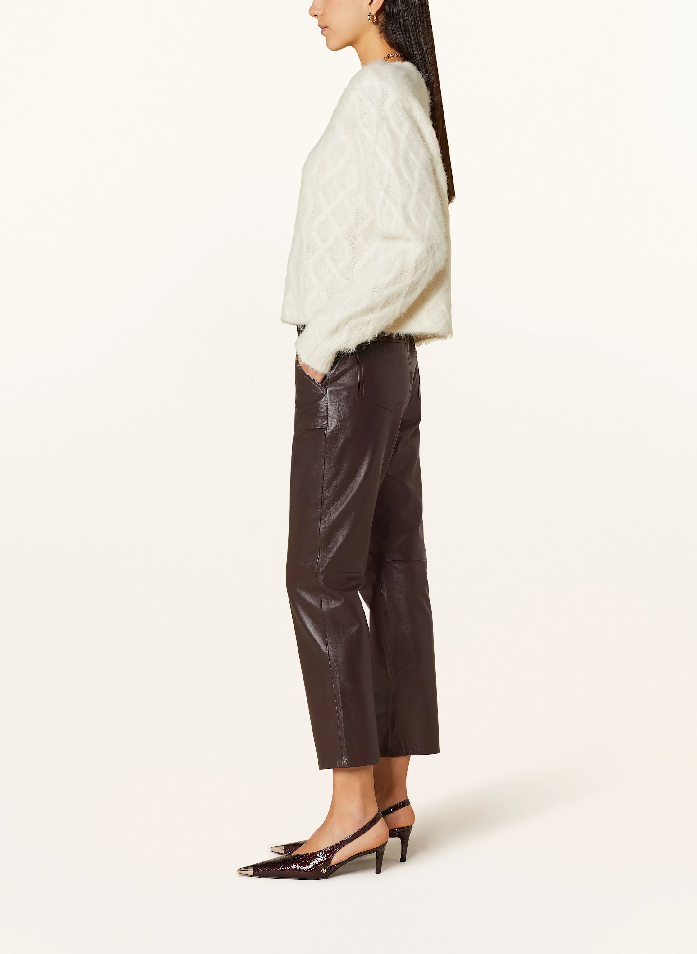 ba&sh 7/8-Lederhose KELLY