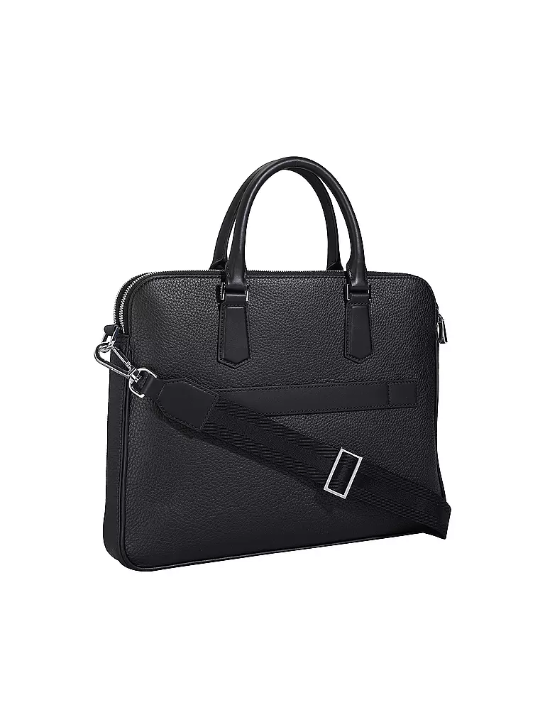 BOSS Ledertasche - Aktentasche NEW CROSSTOWN  schwarz