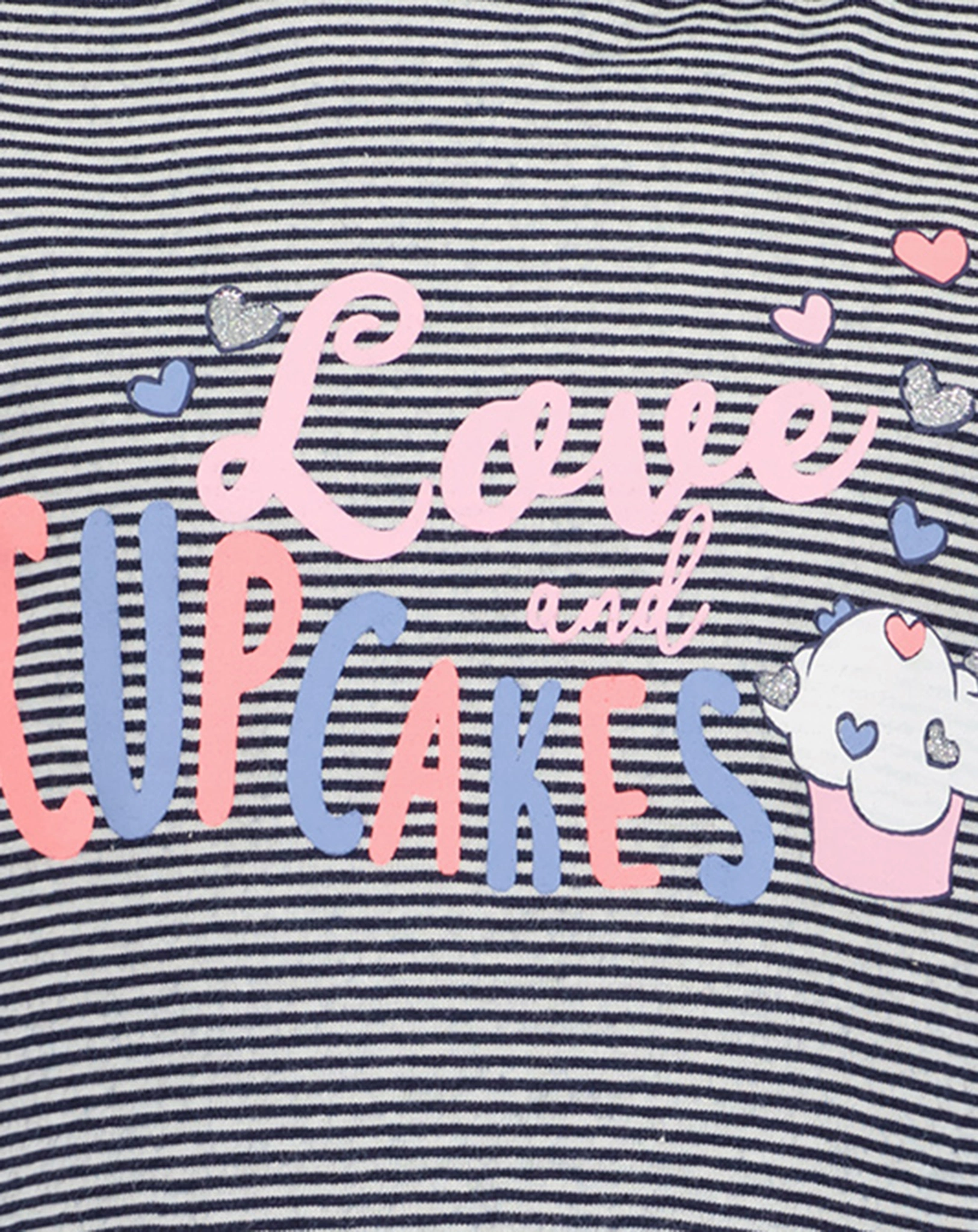 Shirtkleid CUPCAKES gestreift in ultramarin