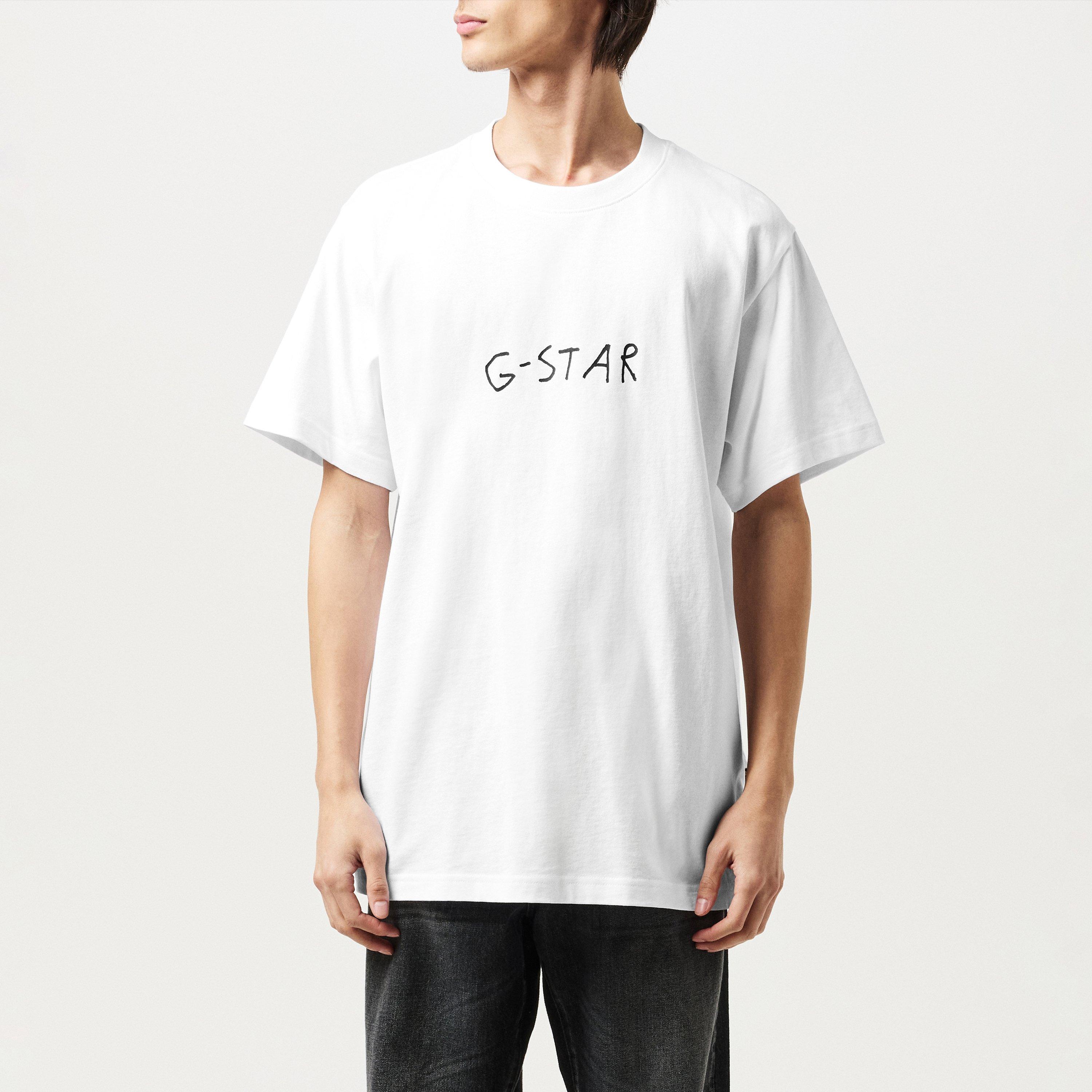G Star Back Print T Shirt