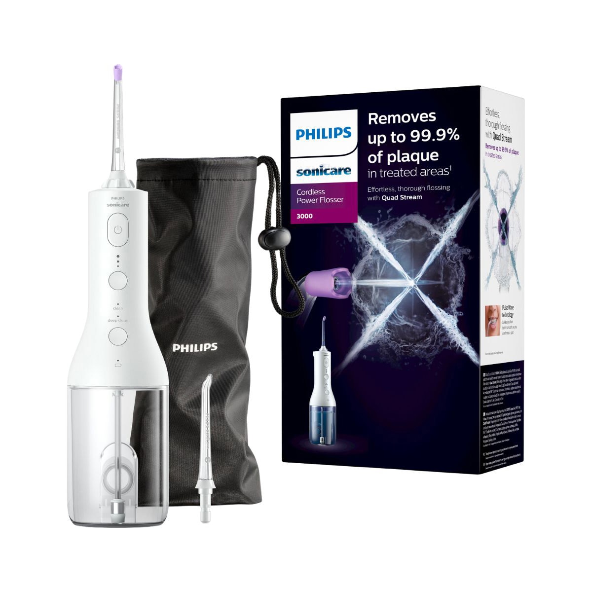 Philips 3000 Series Sonicare vannflosser HX3826/31 (hvit)