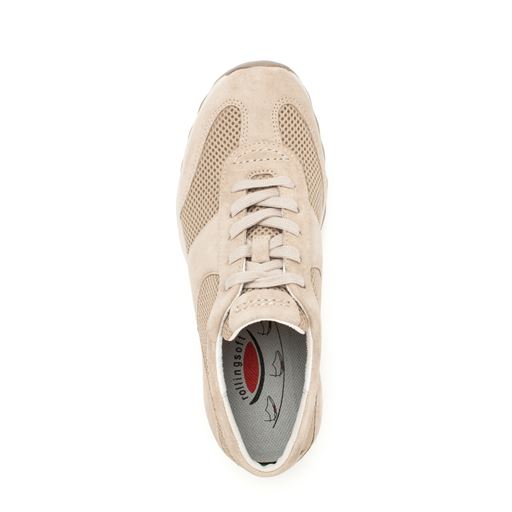 Gabor Mesh Dreamvelour Sneakers, Beige, 40.5