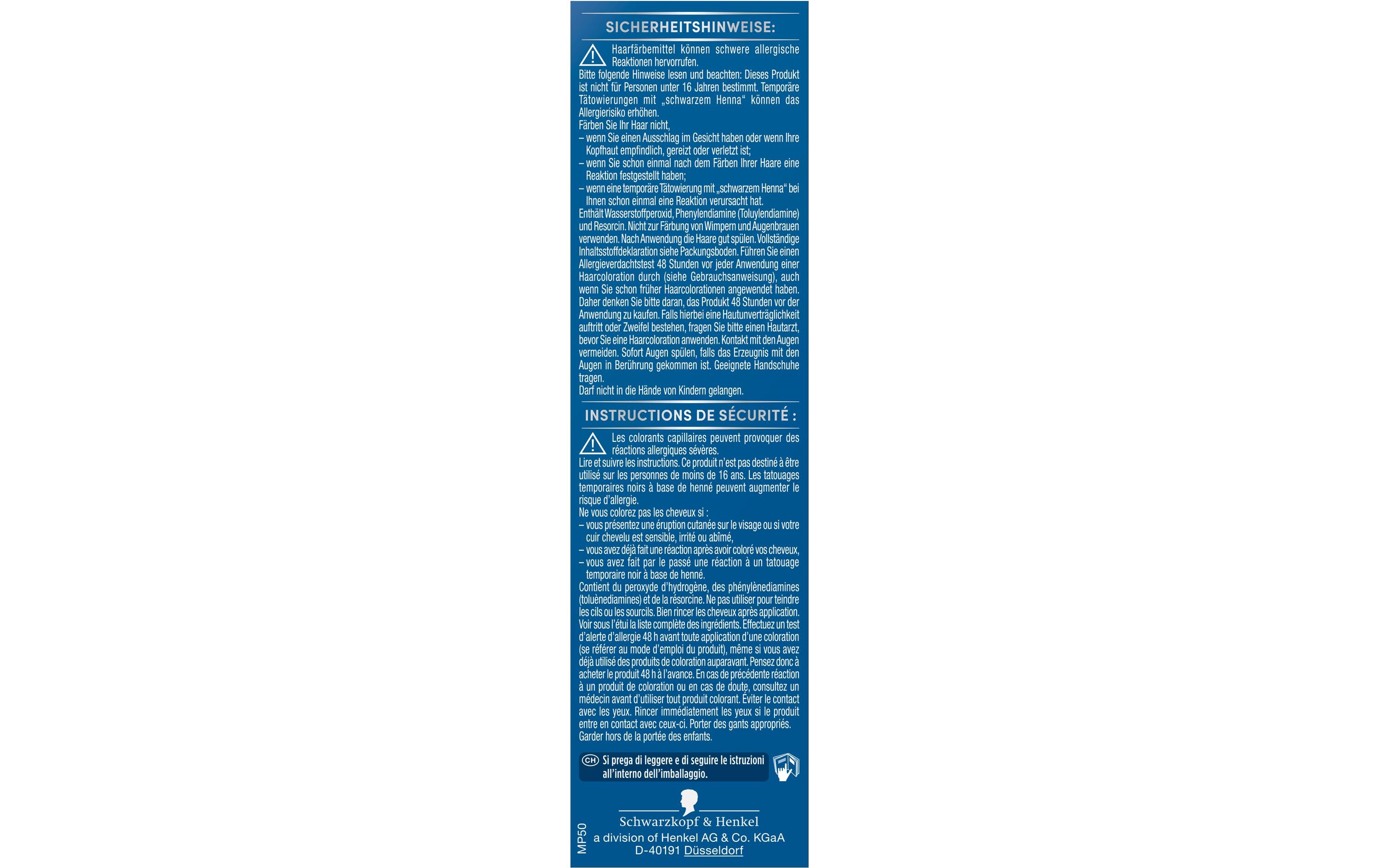 Haarcoloration Anti-Grau 50 HellbraunLeicht anzuwendende Gel-Coloration für Männer