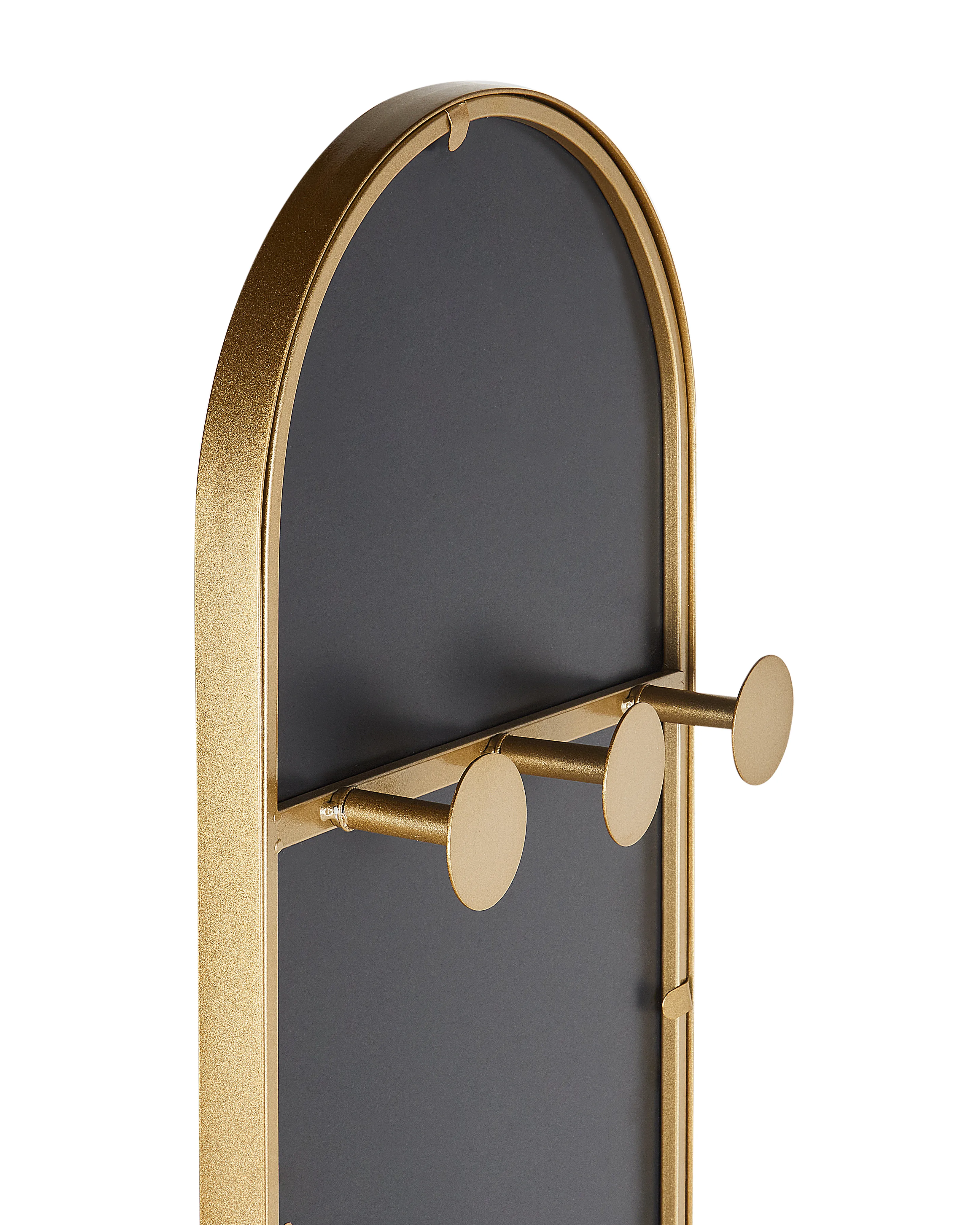 Kapstok met spiegel MOODY 170 cm Metaal Goud