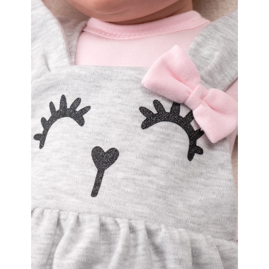 Baby Sweets Kleid Lieblingsstücke grau rosa