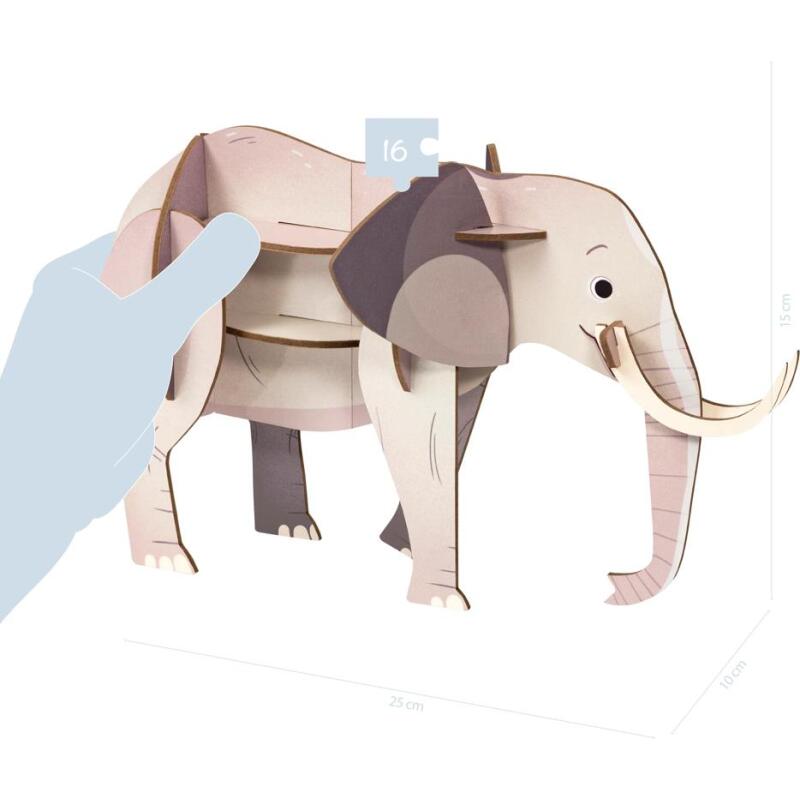 Crea 3D, Eléphant - Vert