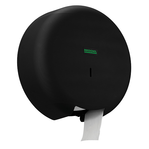 Distributeur papiers toilette 400m ø 50 - abs 100% recycle - eclipse green, noir mat