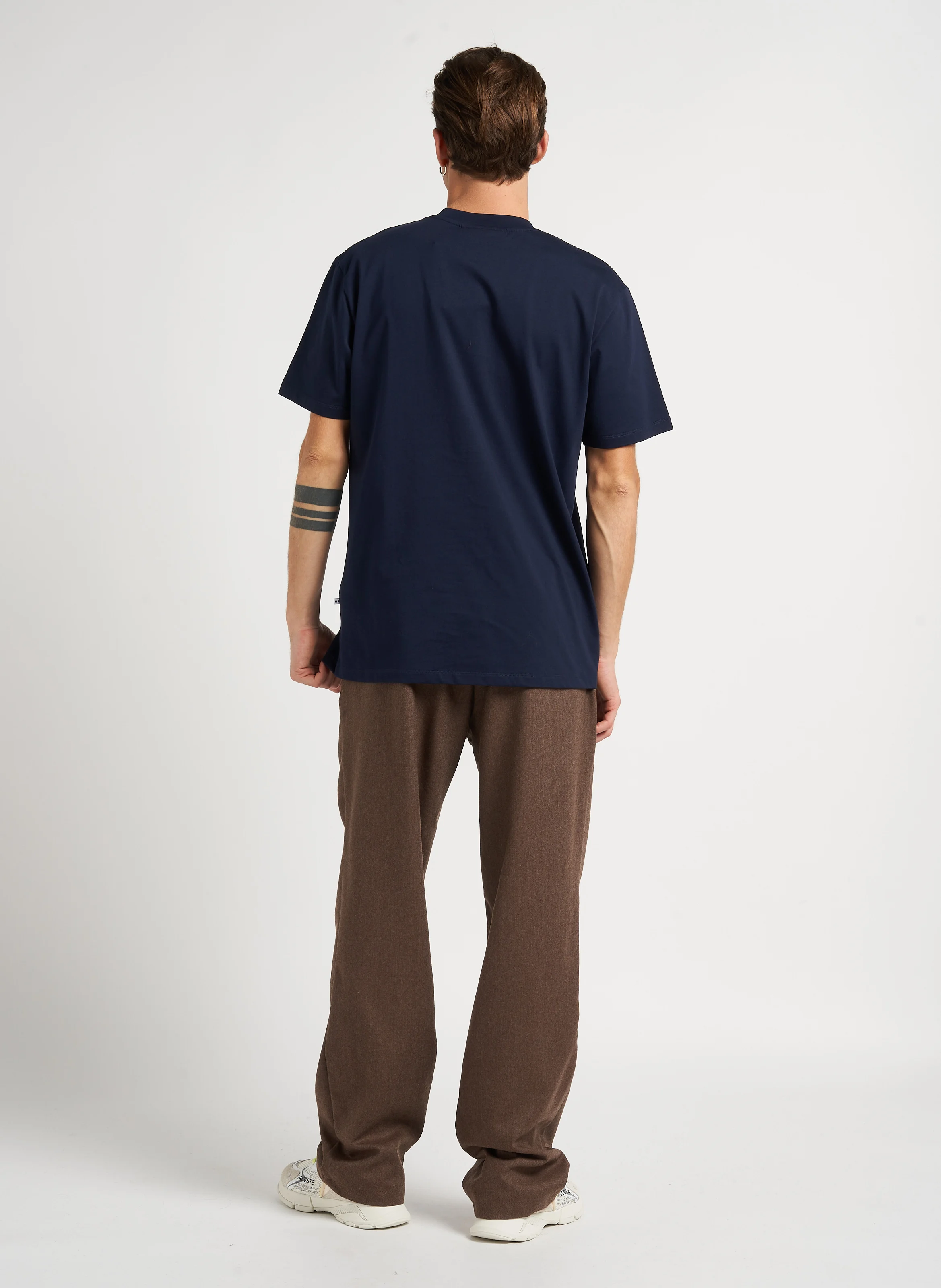 PARSH MARZ - Pantalon droit en laine vierge | Marron